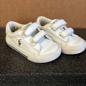 Ralph Lauren kids shoes with a Velcro, white, Size 6 (US)